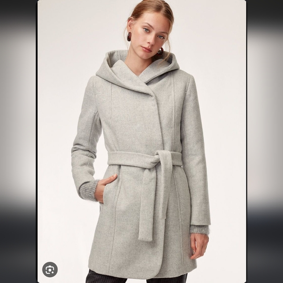 Wilfred // Hooded Wool Coat - Picture 1 of 3